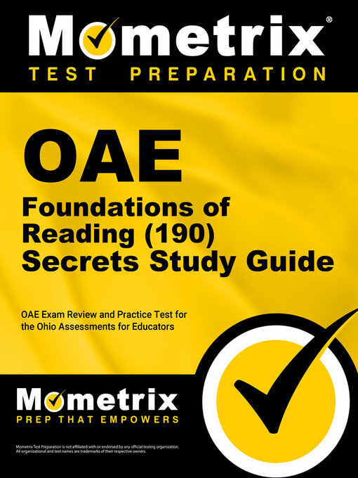 Cover image for OAE Foundations of Reading (190) Secrets Study Guide